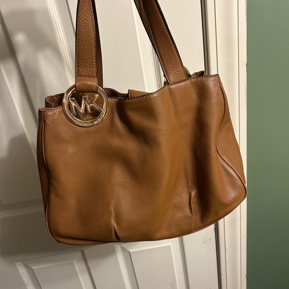 Michael Kors Fulton Large Leather East West Tote Bag in brown **read